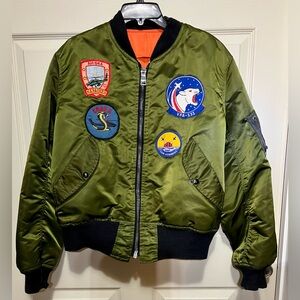 Vintage flyer’s man jacket MA 1  Sz M Reversible Good condition